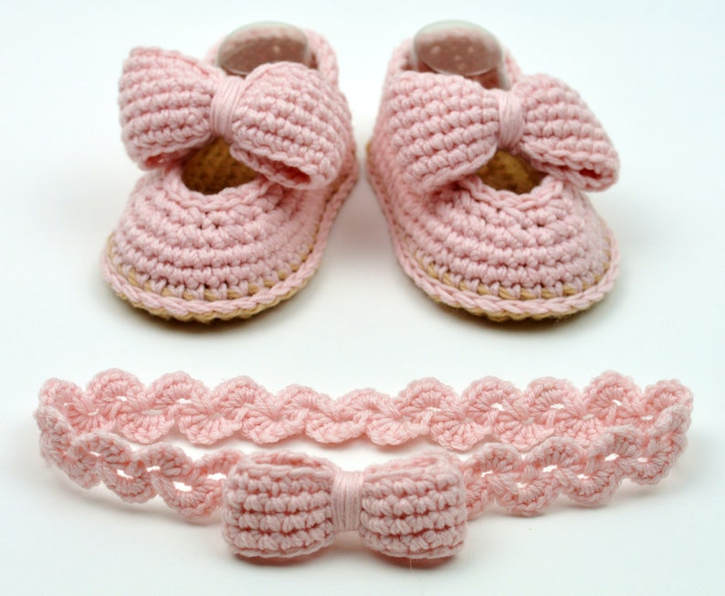 Baby Shoes Crochet Pattern / Baby headband Crochet Pattern / 3 Sizes / Easy Booties Crochet Pattern PDF image 6