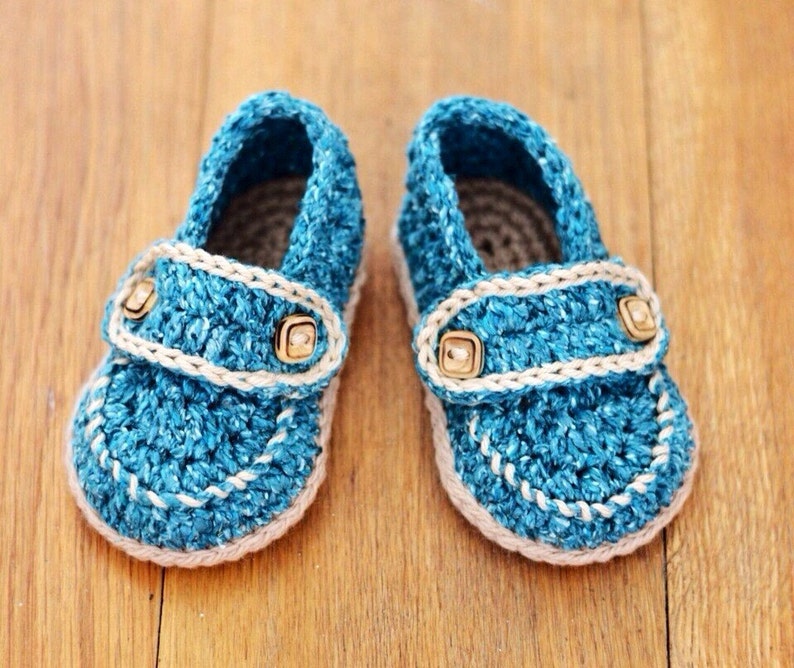 CROCHET PATTERN Baby Loafers in 2 Sizes Easy photo tutorial Etsy