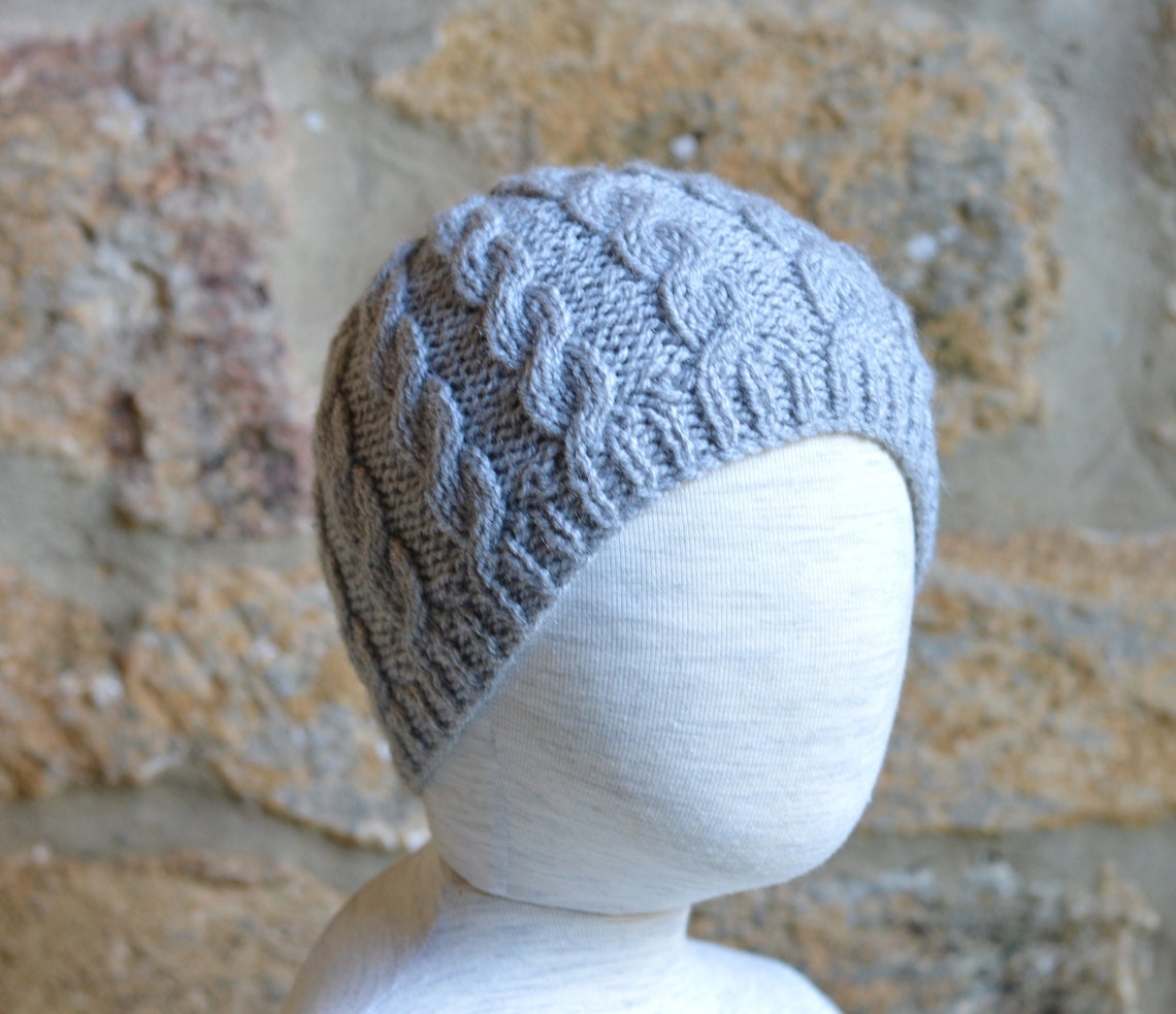 KNITTING PATTERN Cable Beanie Hat 7 SIZES Newborn to Adult Etsy