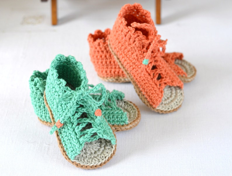 CROCHET PATTERN Baby Sandals Baby Gladiator Sandals Crochet Pattern Photo Tutorial Instant Download Digital File image 5