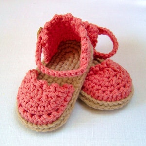 CROCHET PATTERN Baby Espadrille Sandals Easy Photo Tutorial Crochet Baby Sandals Pattern instant download Digital File