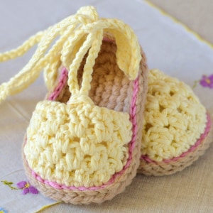 CROCHET PATTERN Baby Sandals Buttercup Espadrille Baby Sandal Easy Beginner Pattern PDF Instant Download