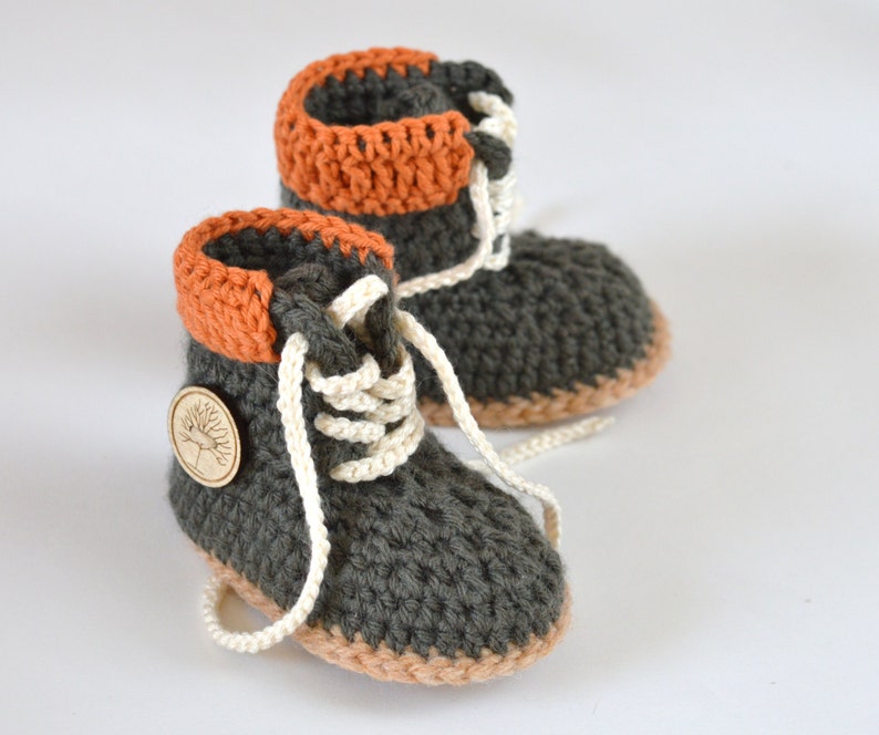 Baby Timberland Boots CROCHET PATTERN Construction Boots for Etsy