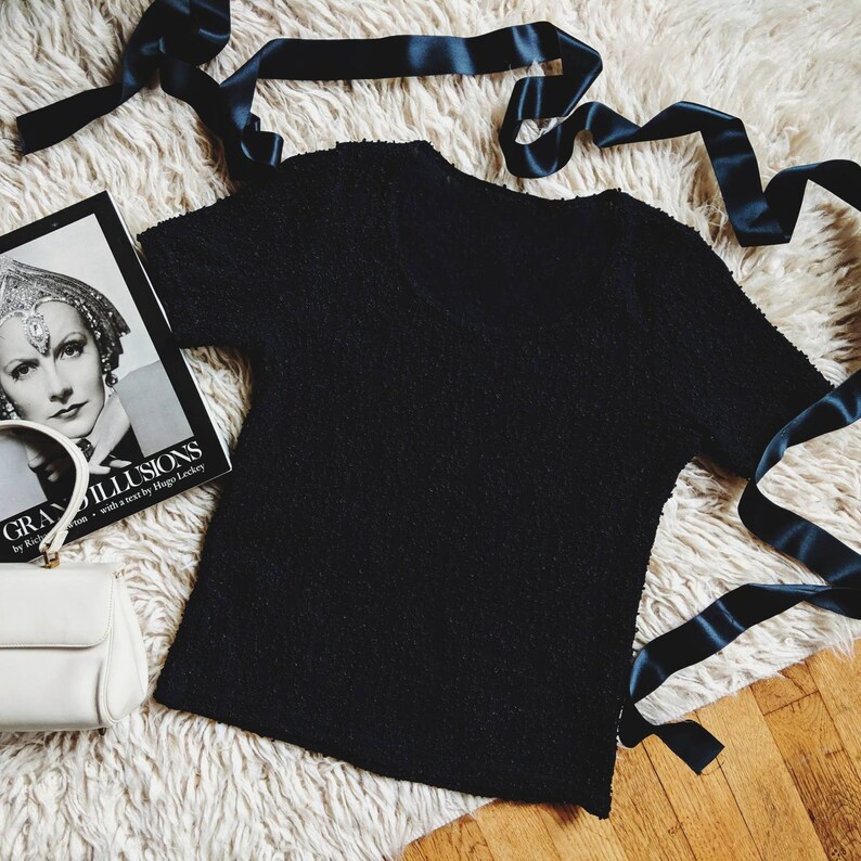 Black lace tee