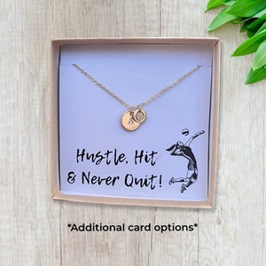 Volleyball Player Necklace - Gift for Volleyball Team - Volleyball Initial Necklace - Personalized Custom Volleyball Jewelry Christmas Gift