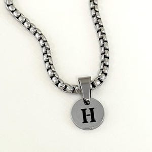 Toddler Boy Initial Necklace, Personalized Kids Custom Letter Jewelry for Guys, Gift for Son, Grandson Birthday Gift, Teen Men Necklace Gift