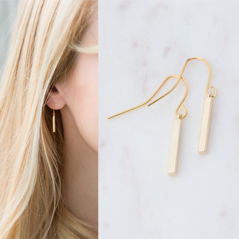 little bar earrings