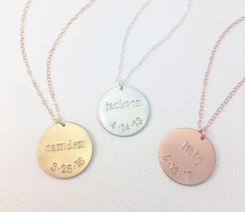 personalized baby necklace for mom