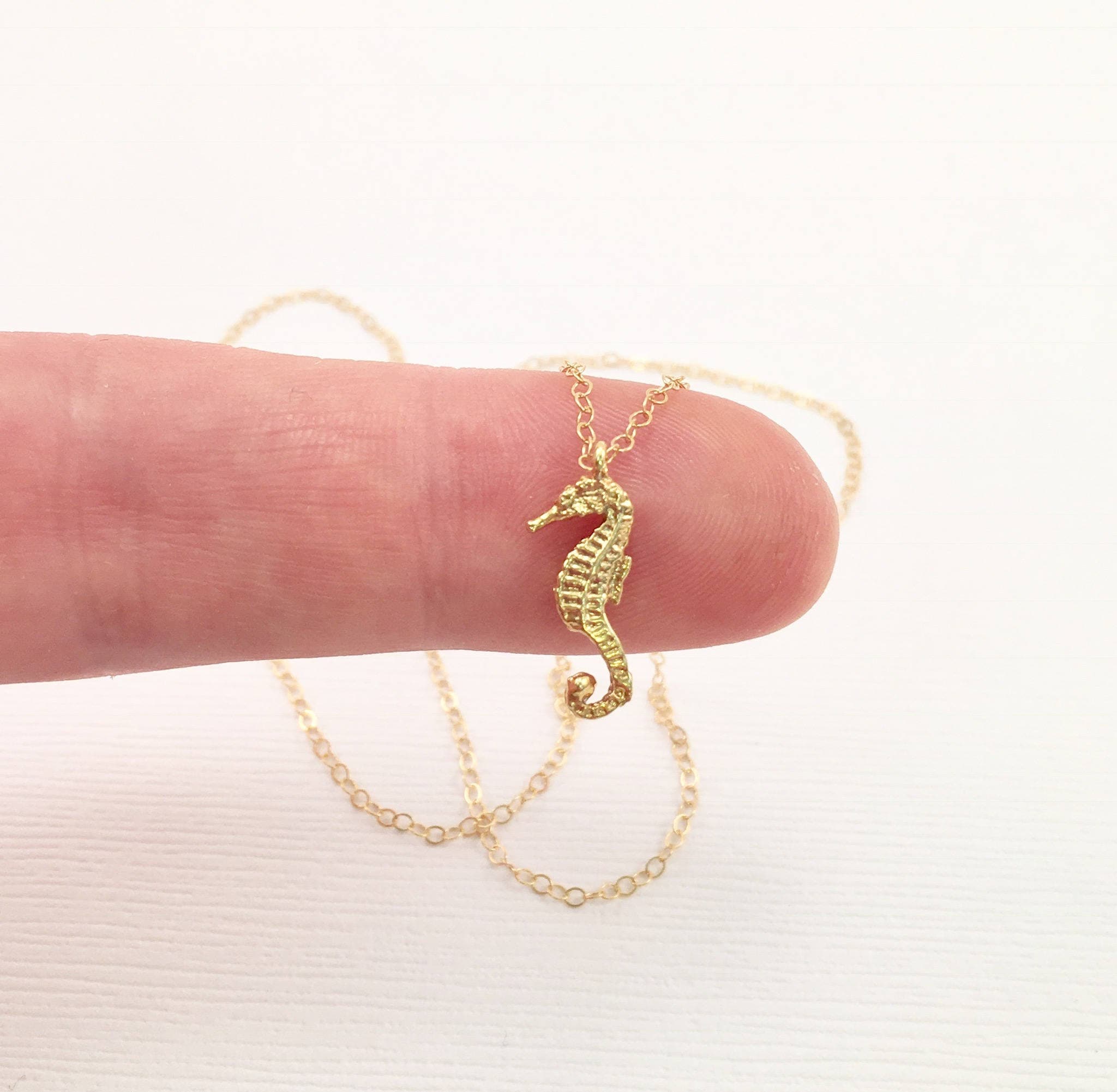 Pendentif - Camée - Pink & Gold - Hippocampe - Seahorse