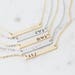 Personalized Bar Name Plate Necklace / Gold Bar Initial Necklace / Bridesmaid Gift / Hand Stamped Jewelry / Custom Rose Gold Bar Necklace 