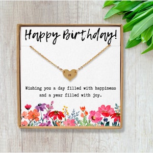 Collar de cumpleaños personalizado para niñas pequeñas - Collar de corazón para cumpleaños - Joyas de cumpleaños para niños personalizadas - 10 13 18 cumpleaños