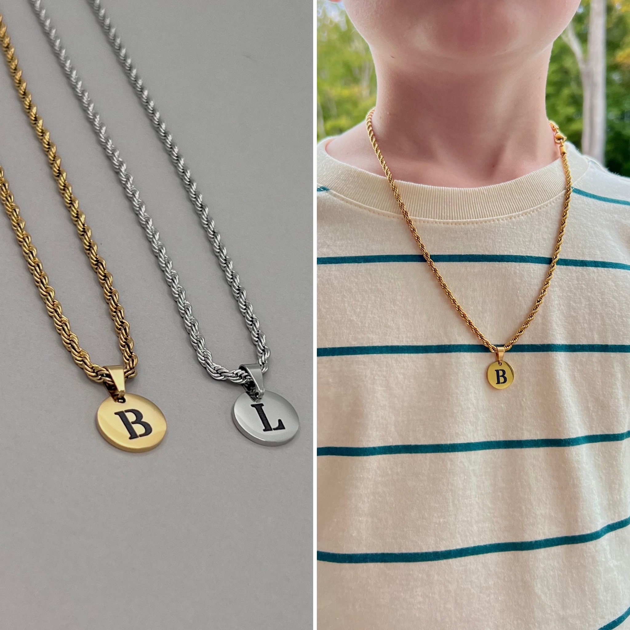 Collana Uomo KnSam In Rame - Cordoncino Regolabile 52-67 Cm, Gioiello Elegante, Regalo In Sacchetto Di Velluto
