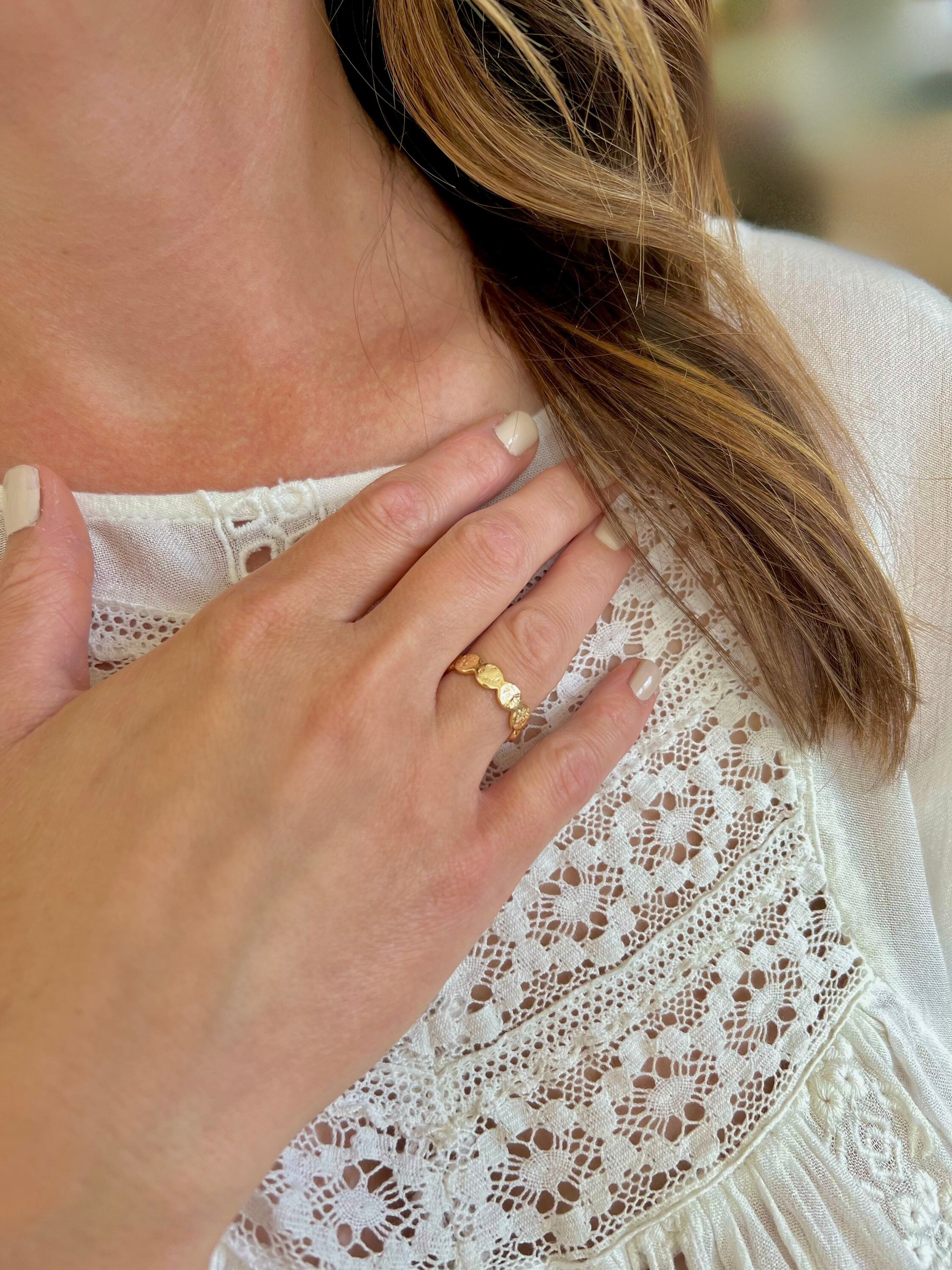 Bohemian style hotsell wedding ring