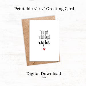 Funny Online Dating Anniversary Card: Tinder & Bumble Love Card (Digital Download)
