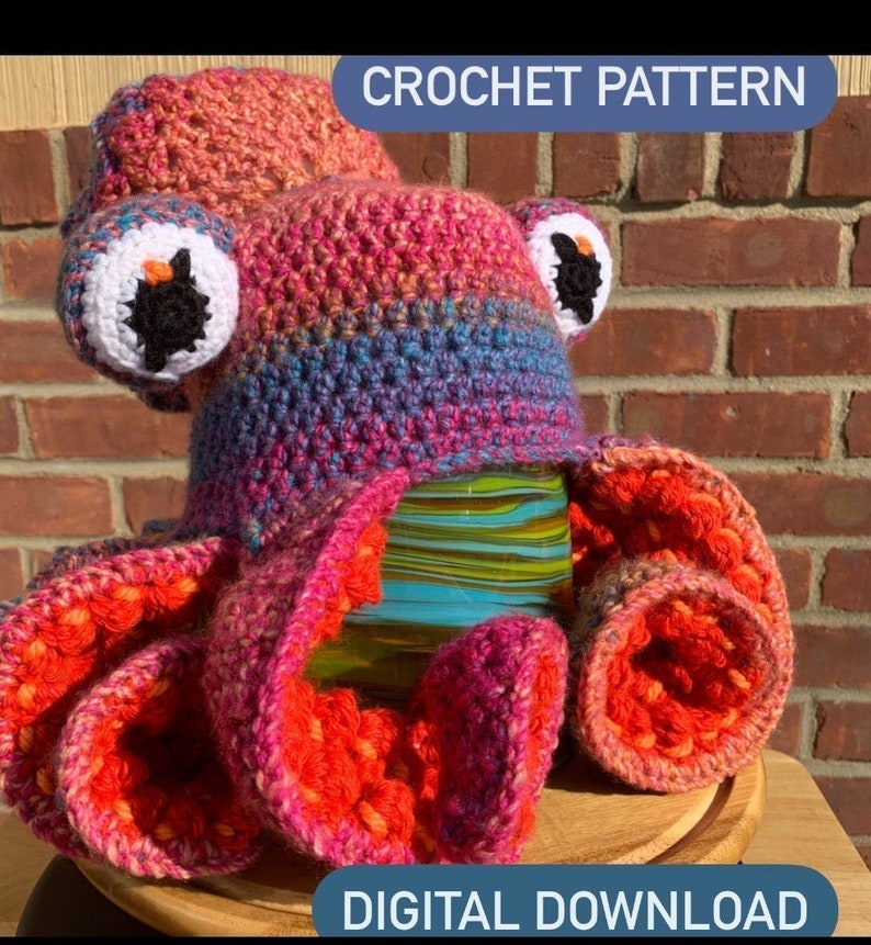 PATTERN Crochet Octopus Hat image 1