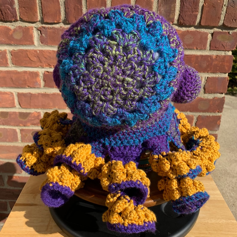 PATTERN Crochet Octopus Hat image 5