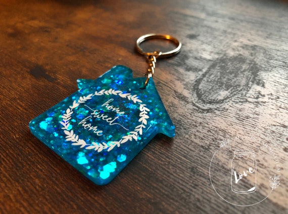 Home sweet shop home keychain