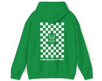 Checkered Pair Design - Unisex Heavy Blend™ Hooded Sweatshirt