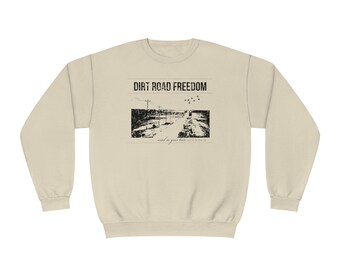 Dirt Road Freedom - Jerzees Unisex NuBlend® Crewneck Sweatshirt