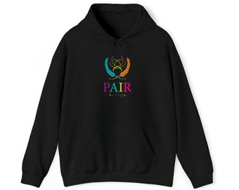 Colorful Pair Design Logo - Unisex Heavy Blend™ Hooded Sweatshirt
