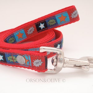 Stars & Statements (Red) Dog Lead Leash  - Available in 3 sizes  (S, M, L)