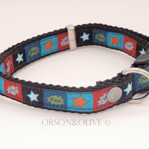 Stars & Statement (Black) Dog Collar  - Available in 4 sizes (XS, S, M, L)