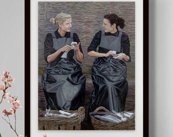 Cloots - Limited Edition Giclée Print - The Herring Lassies Series