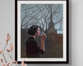 Fire in the Glass - Limited Edition Giclée Print - Aspects of Edinburgh Series