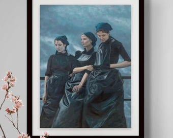 The Boat That Didn't Come Home - Limited Edition Giclée Print - The Herring Lassies Series