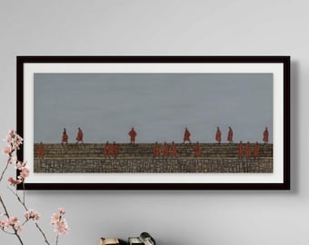 Double Deckers - Limited Edition Print - Red Cloaks Series