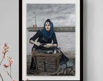 Herring Lassie with Cran - Limited Edition Giclée Print - The Herring Lassies Series