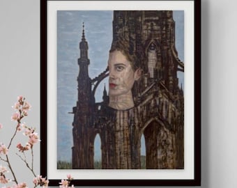 Scott Monument Reflection - Limited Edition Giclée Print - Aspects of Edinburgh Series