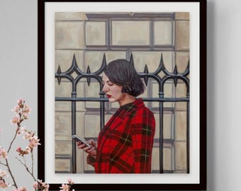 Tartan Text - Limited Edition Giclée Print - Aspects of Edinburgh Series