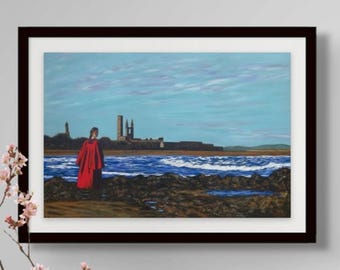 St Andrews #1 - Limited Edition Print - Red Cloaks Series