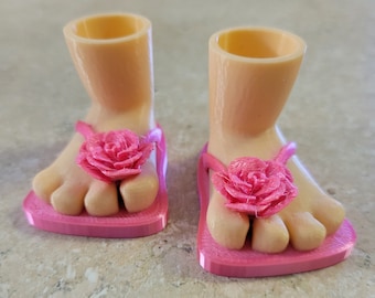 Chanclas Gnomo Color Con Flor