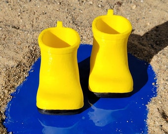 3D Printed Gnome Rain Boots, PLA Filament, Gnome Accessory