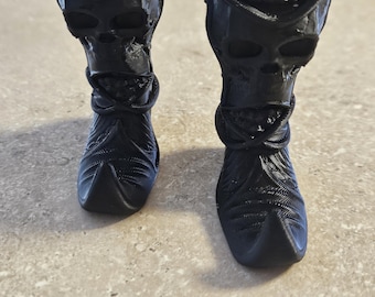 Botas con calaveras de gnomo, decoración gótica
