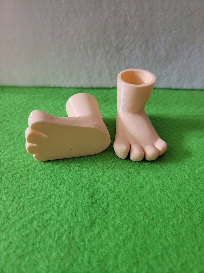 3D Printed Gnome Feet - PLA Filament, Strong Gnome Base Bild 3