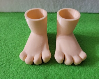 Pies de gnomo impresos en 3D - Filamento PLA, base de gnomo resistente