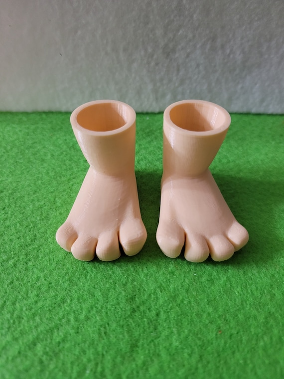 3D Printed Gnome Feet - PLA Filament, Strong Gnome Base