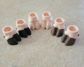 Gnome Cow feet! Black, Brown or Plain