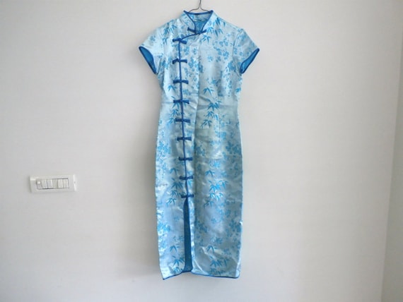 satin asian dress