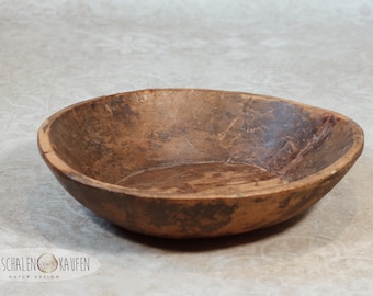 Holzschale  Vintage Used antique bowl Schale aus Holz  Schüssel für Neugeborenen Fotoshooting Props Fotoprops Requiste