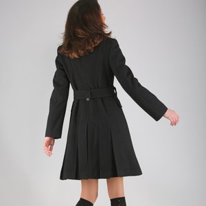 Black Pleated Coats - Etsy