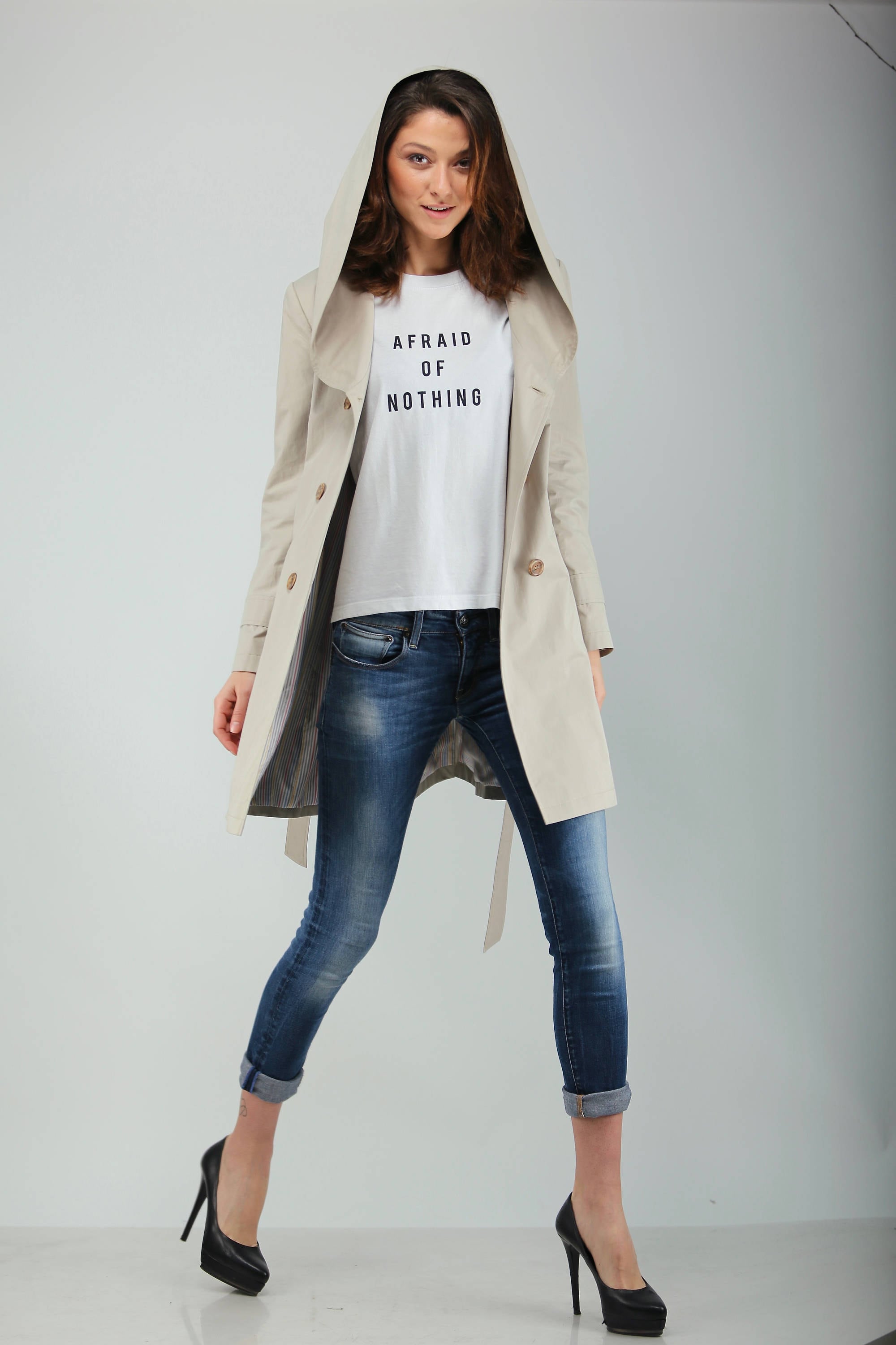 Double-breasted trench coat for women | Clara