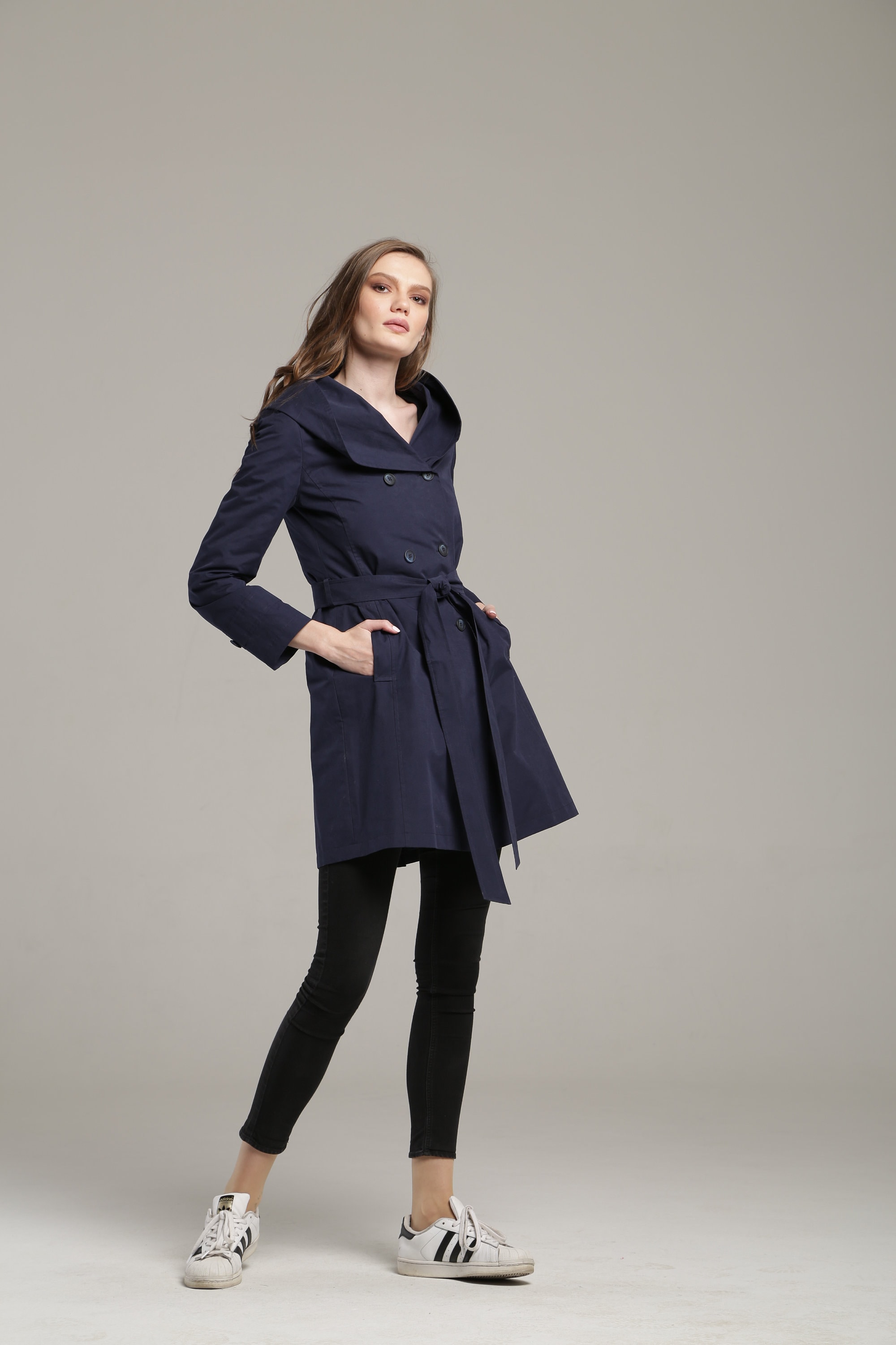 Double-breasted caban Coats, trench coats