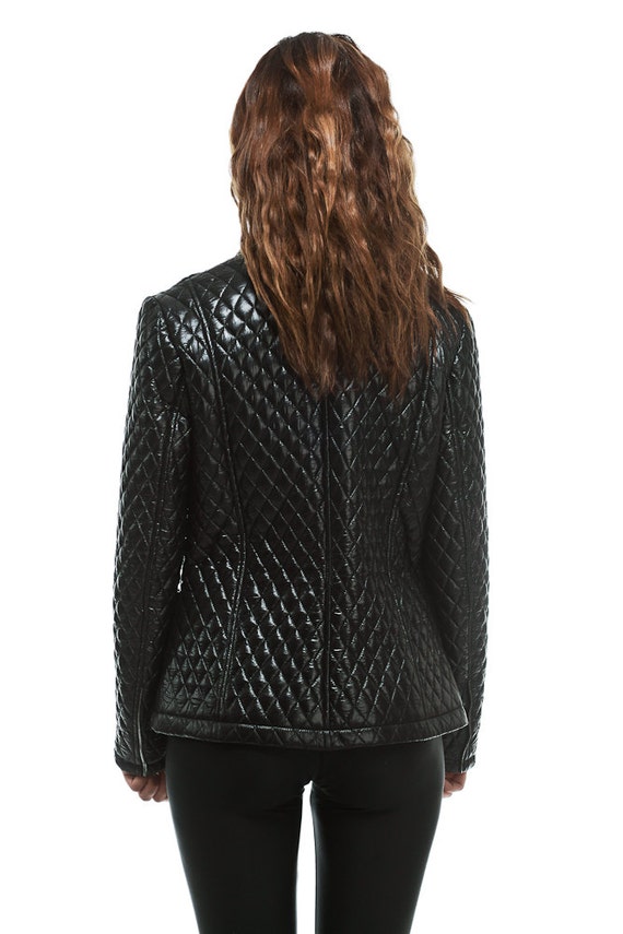 Fitted Womens Quilted Jacket Designer Jacket by VIEMA V00400