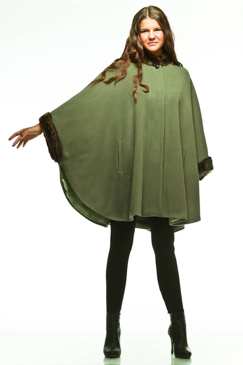 kunstfell mantel damen mit kapuze