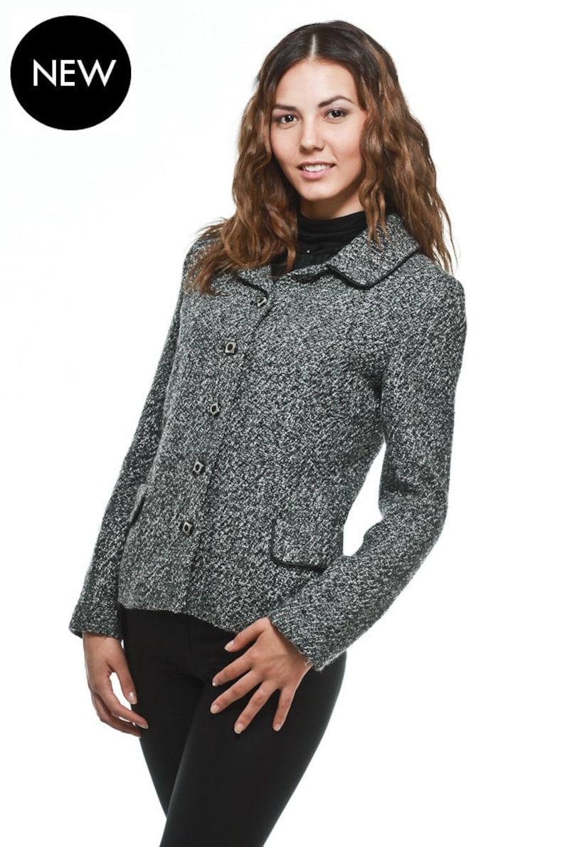 Classic Women's Tweed Jacket , Office Jacket , Smart Womens Jacket by ...