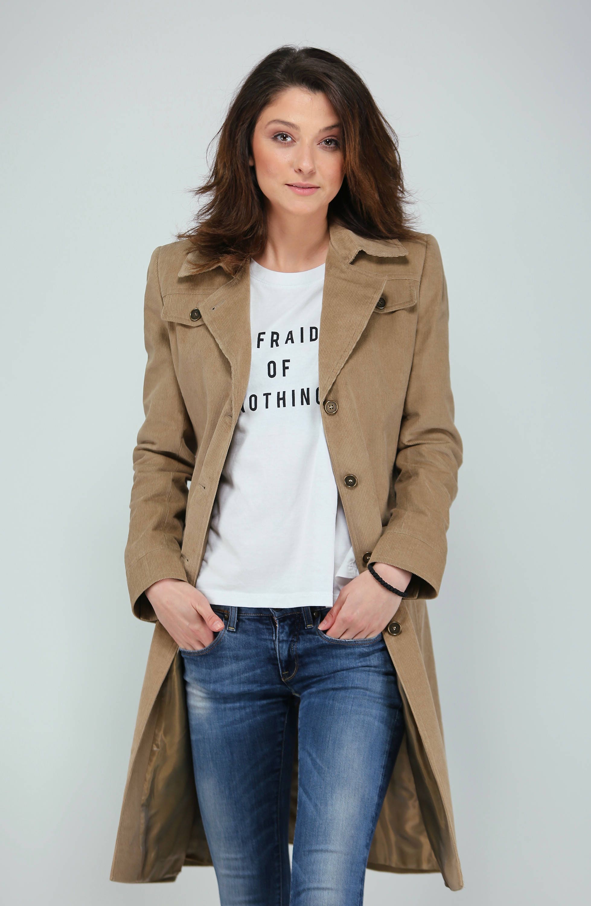 コート KIRED Women Coats DPARANA W6818503 BEIGE Kired Coat Reversible Beige